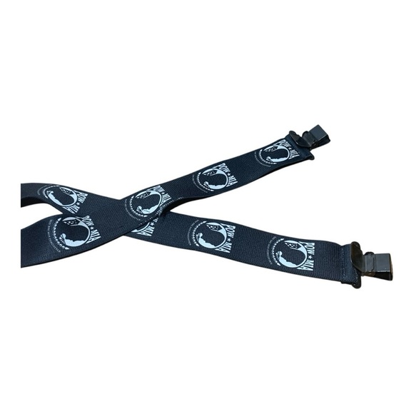 Men's Vintage POW-MIA Black Suspenders - Picture 3 of 5